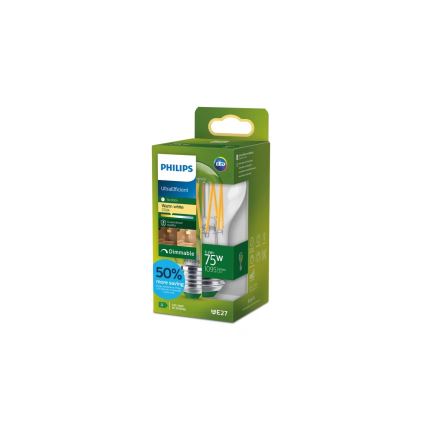 LED димируема крушка ULTRAEFFICIENT VINTAGE Philips A60 E27/5,2W/230V 2700K