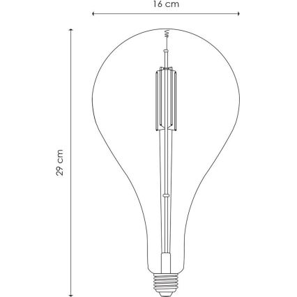 LED Димируема крушка VINTAGE EDISON E27/4W/230V 2700K CRI 90