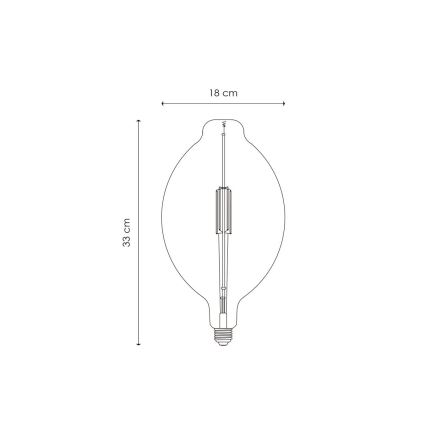 LED Димируема крушка VINTAGE EDISON E27/4W/230V 2700K