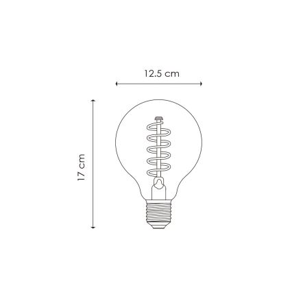 LED Димируема крушка VINTAGE EDISON G125 E27/4W/230V 2200K