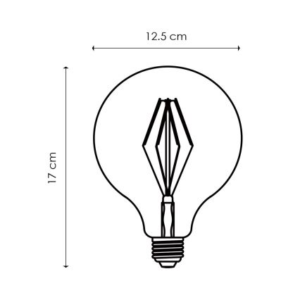 LED Димируема крушка VINTAGE EDISON G125 E27/4W/230V 2700K