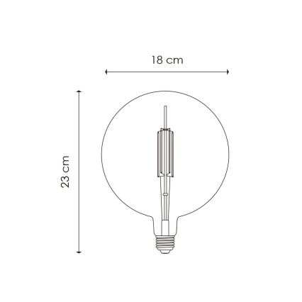 LED Димируема крушка VINTAGE EDISON G180 E27/4W/230V 2700K