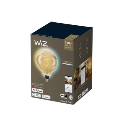 LED Димируема крушка VINTAGE FILAMENT G200 E27/6W/230V 2000-5000K CRI 90 Wi-Fi - WiZ