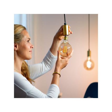 LED Димируема крушка VINTAGE FILAMENT G95 E27/6,7W/230V 2000-5000K CRI 90 Wi-Fi - WiZ