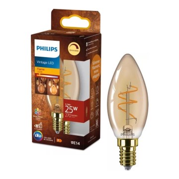 LED димируема крушка VINTAGE Philips B35 E14/3,1W/230V 2200K CRI 90