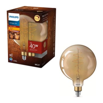 LED Димируема крушка VINTAGE Philips G200 E27/7W/230V 2000K