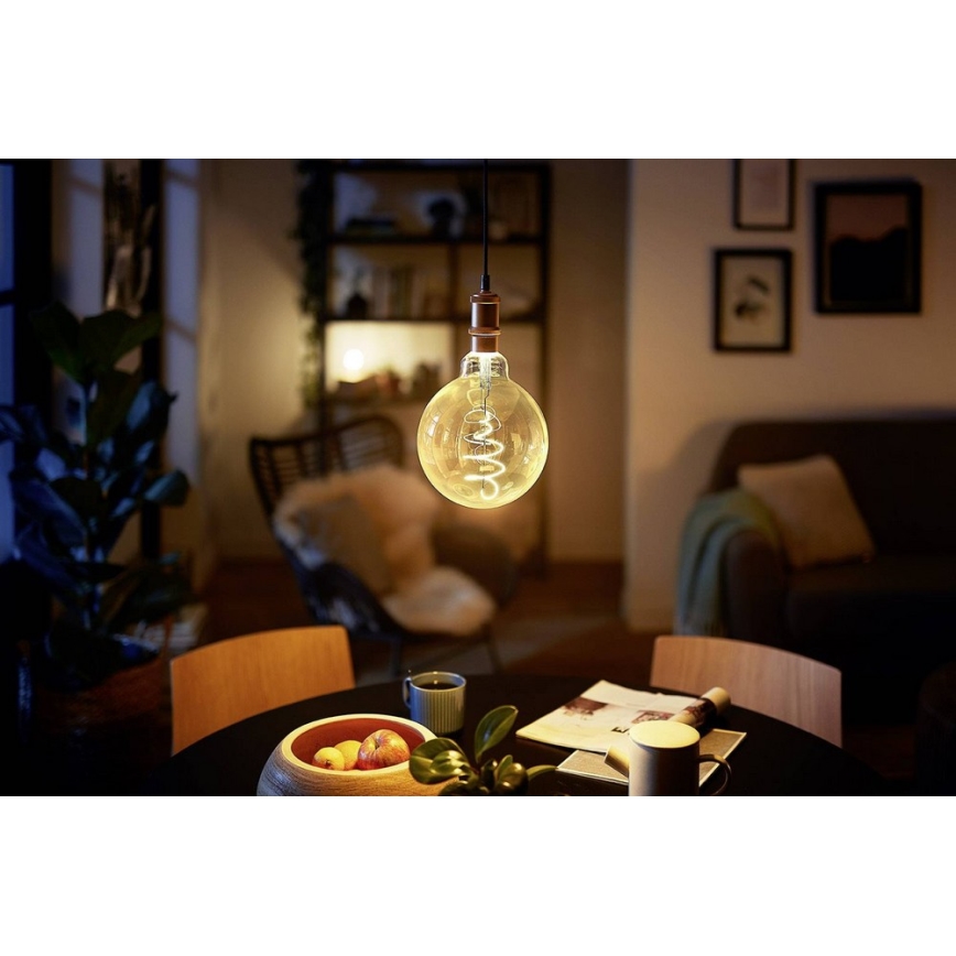LED Димируема крушка VINTAGE Philips G200 E27/7W/230V 2000K