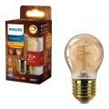 LED димируема крушка VINTAGE Philips P45 E27/3,1W/230V 2200K CRI 90