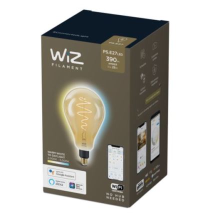 LED Димируема крушка VINTAGE FILAMENT PS160 E27/6,5W/230V 2000-5000K CRI 90 Wi-Fi -WiZ