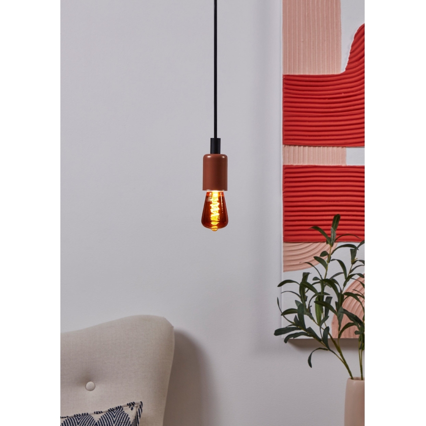LED димируема крушка VINTAGE ST48 E27/4W/230V 2000K червена - Eglo 110199