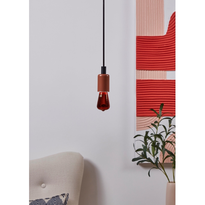 LED димируема крушка VINTAGE ST48 E27/4W/230V 2000K червена - Eglo 110199