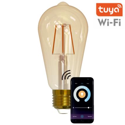 LED Димируема крушка VINTAGE ST64 E27/5,5W/230V 1800-2700K Wi-fi Tuya