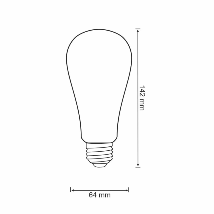 LED Димируема крушка VINTAGE ST64 E27/5,5W/230V 1800-2700K Wi-fi Tuya