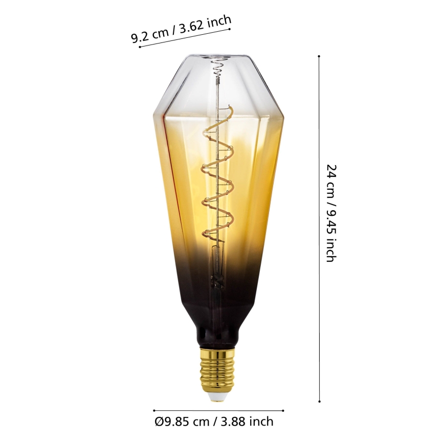 LED димируема крушка винтидж E27/4W/230V 1700K бежова - Eglo 110236