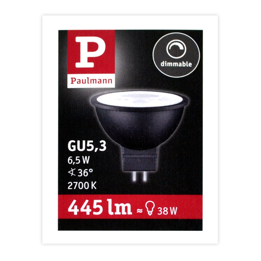 LED Димируема крушка за прожектор GU5,3/6,5W/12V 2700K - Paulmann 28757