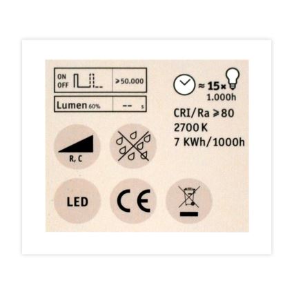 LED Димируема крушка за прожектор GU5,3/6,5W/12V 2700K - Paulmann 28757