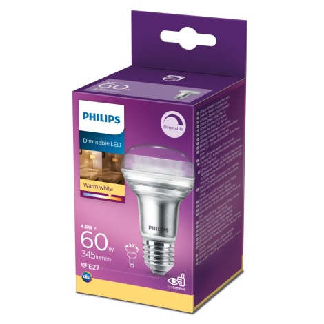 LED Димируема крушка за прожектор Philips E27/4,5W/230V 2700K