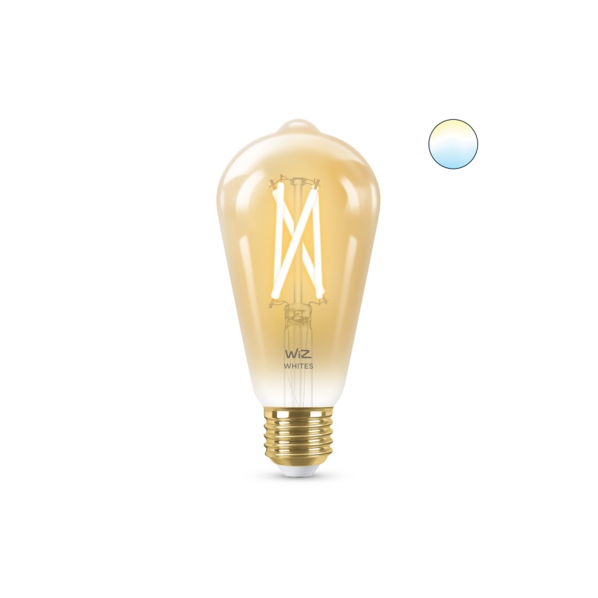 LED Димируема куршка VINTAGE FILAMENT ST64 E27/7W/230V 2000-5000K CRI 90 Wi-Fi - WiZ