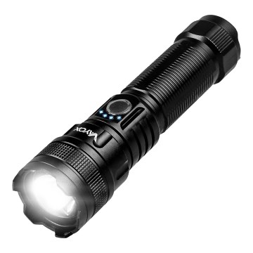LED Димируемо акумулаторно фенерче със захранваща батерия функция LED/10W/5V IPX4 600 лъскав 2000 mAh