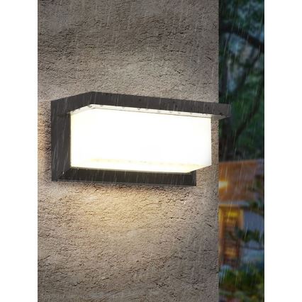 LED димируема външна стенна лампа NEELY 1xE27/6W/230V 2700-6500K IP54 антрацит