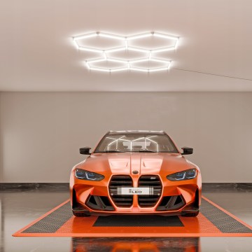 LED димируемо таванно осветително тяло HEXAGON LED/192W/85-265V 5000K 160x221 cm CRI 90 IP54 бяло