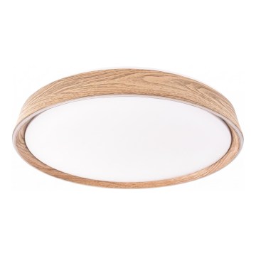 LED димируемо таванно осветително тяло ILVI LED/30W/230V 2700-6500K Ø 40 cm дървесен декор + дистанционно управление