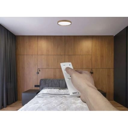 Димируемо LED таванно осветително тяло ILVI LED/30W/230V 2700-6500K Ø 40 см бежово + дистанционно управление