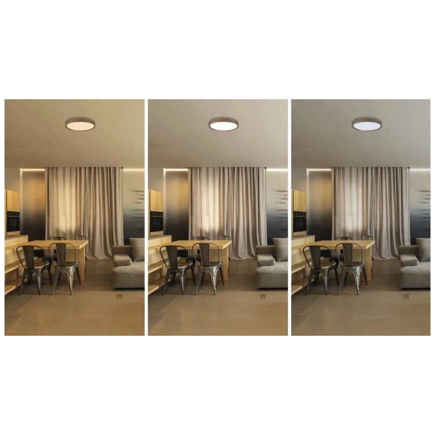 Димируемо LED таванно осветително тяло ILVI LED/30W/230V 2700-6500K Ø 40 см бежово + дистанционно управление