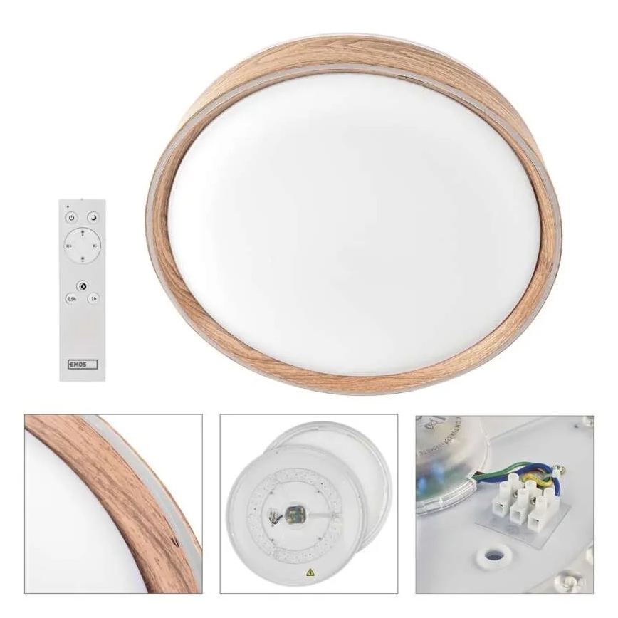 Димируемо LED таванно осветително тяло ILVI LED/30W/230V 2700-6500K Ø 40 см бежово + дистанционно управление