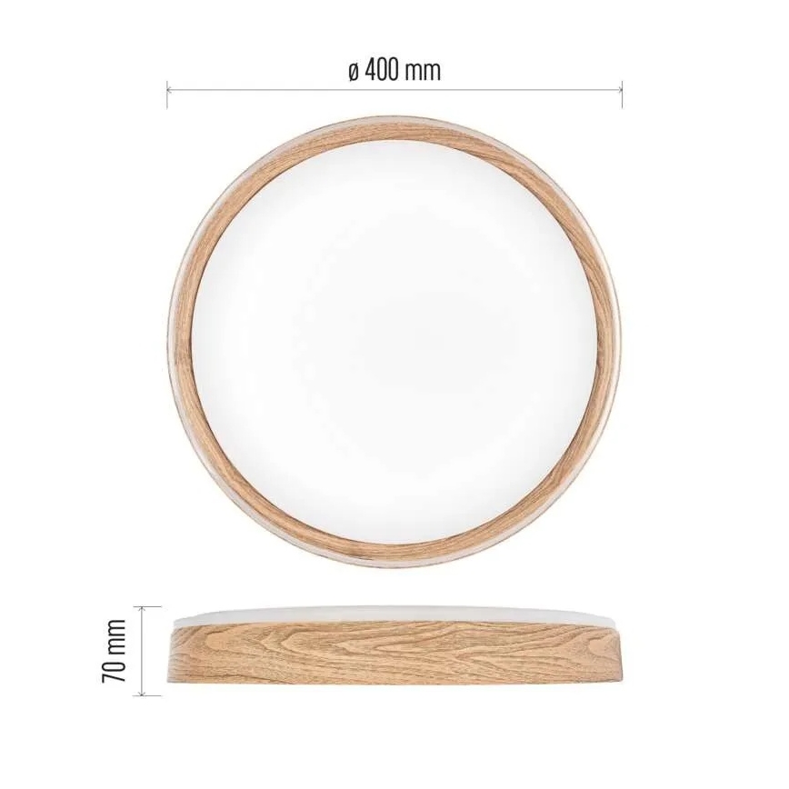 Димируемо LED таванно осветително тяло ILVI LED/30W/230V 2700-6500K Ø 40 см бежово + дистанционно управление
