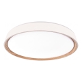 LED димируемо таванно осветително тяло ILVI LED/30W/230V 2700–6500K, Ø 40 см, бяло/бежово + дистанционно управление