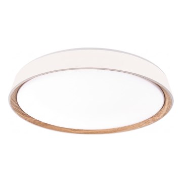 LED димируемо таванно осветително тяло ILVI LED/30W/230V 2700–6500K, Ø 40 см, бяло/бежово + дистанционно управление