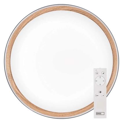 Димируемо LED таванно осветително тяло ILVI LED/30W/230V 2700-6500K Ø 40 см черно/бежово + дистанционно управление