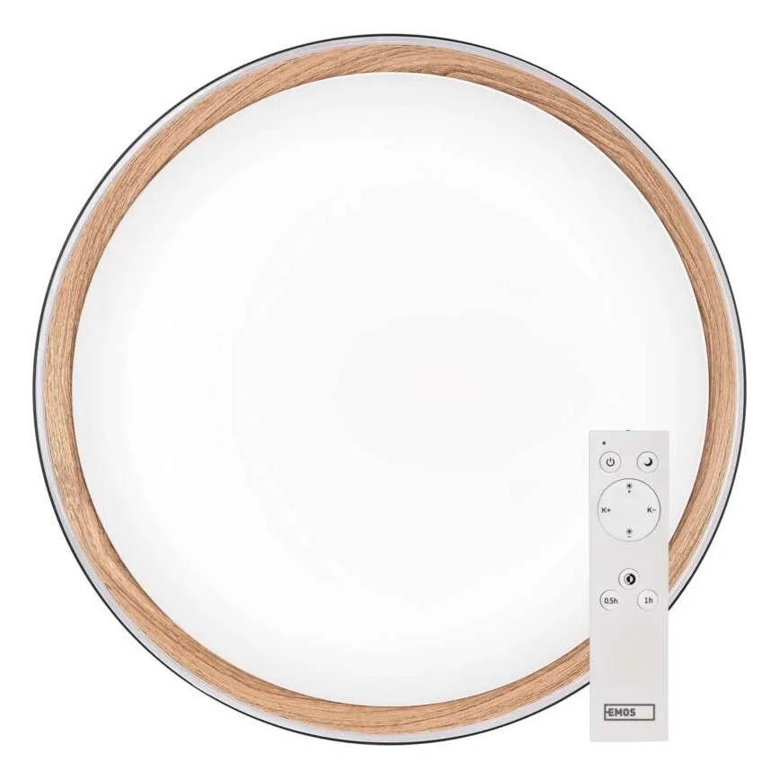 Димируемо LED таванно осветително тяло ILVI LED/30W/230V 2700-6500K Ø 40 см черно/бежово + дистанционно управление