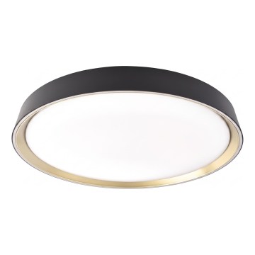 LED димируемо таванно осветително тяло ILVI LED/30W/230V 2700-6500K Ø 40 см, черно/месинг + дистанционно управление