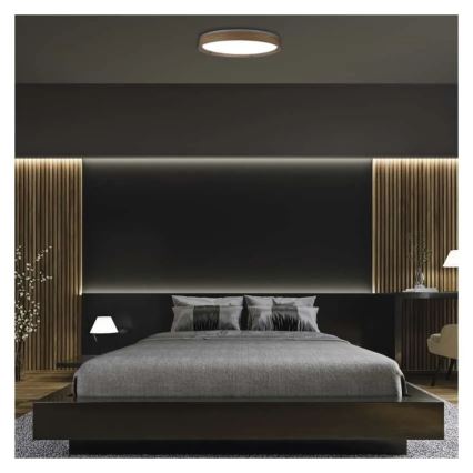 Димируемо таванно LED осветително тяло ILVI LED/45W/230V 2700–6500K Ø 50 см бежово + дистанционно управление