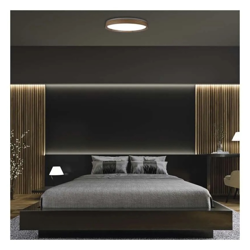 Димируемо таванно LED осветително тяло ILVI LED/45W/230V 2700–6500K Ø 50 см бежово + дистанционно управление