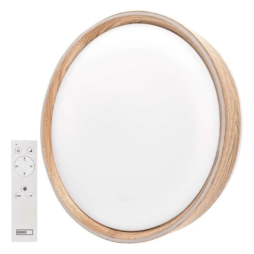 Димируемо таванно LED осветително тяло ILVI LED/45W/230V 2700–6500K Ø 50 см бежово + дистанционно управление