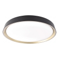 LED димируемо таванно осветително тяло ILVI LED/45W/230V 2700-6500K Ø 50 см черно/месинг + дистанционно управление
