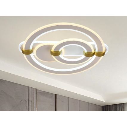 LED Димируемо таванно осветително тяло LED/120W/230V 3000-6500K + дистанционно управление