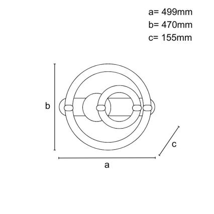 LED Димируемо таванно осветително тяло LED/120W/230V 3000-6500K + дистанционно управление