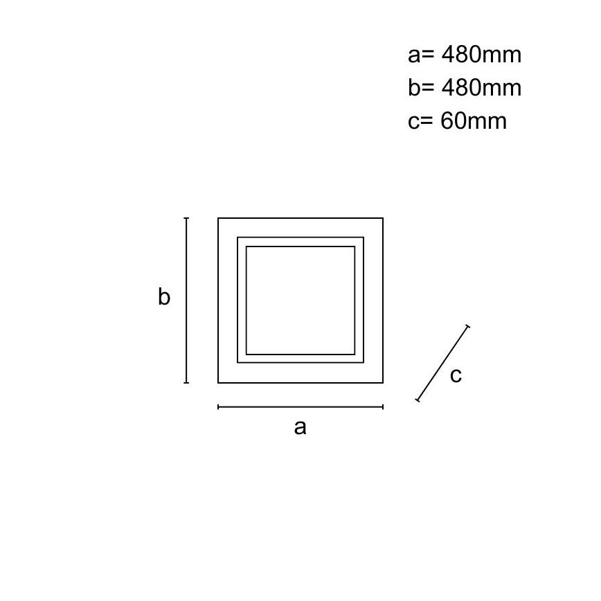 LED Димируемо таванно осветително тяло LED/35W/230V 3000-6500K + дистанционно управление