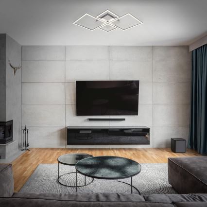 LED Димируемо таванно осветително тяло LED/42W/230V 3000K матов хром