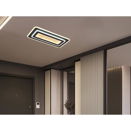 LED димируема таванна лампа LED/85W/230V 3000-6500K черна + дистанционно управление