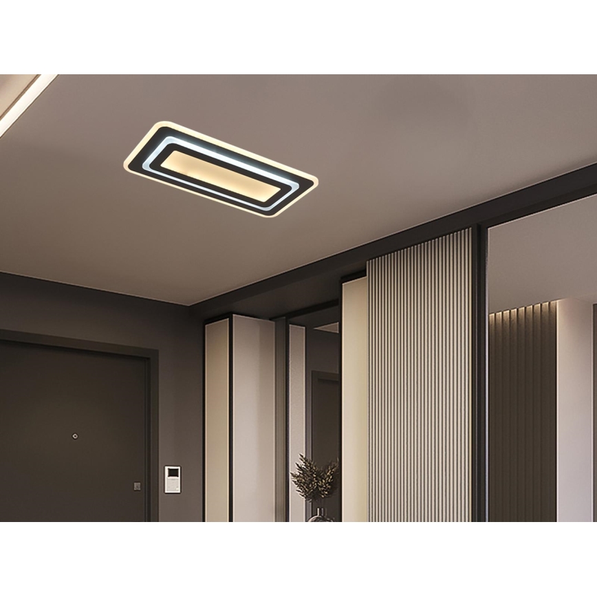 LED димируема таванна лампа LED/85W/230V 3000-6500K черна + дистанционно управление