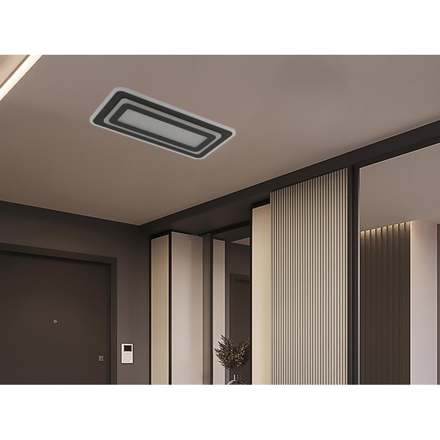 LED димируема таванна лампа LED/85W/230V 3000-6500K черна + дистанционно управление