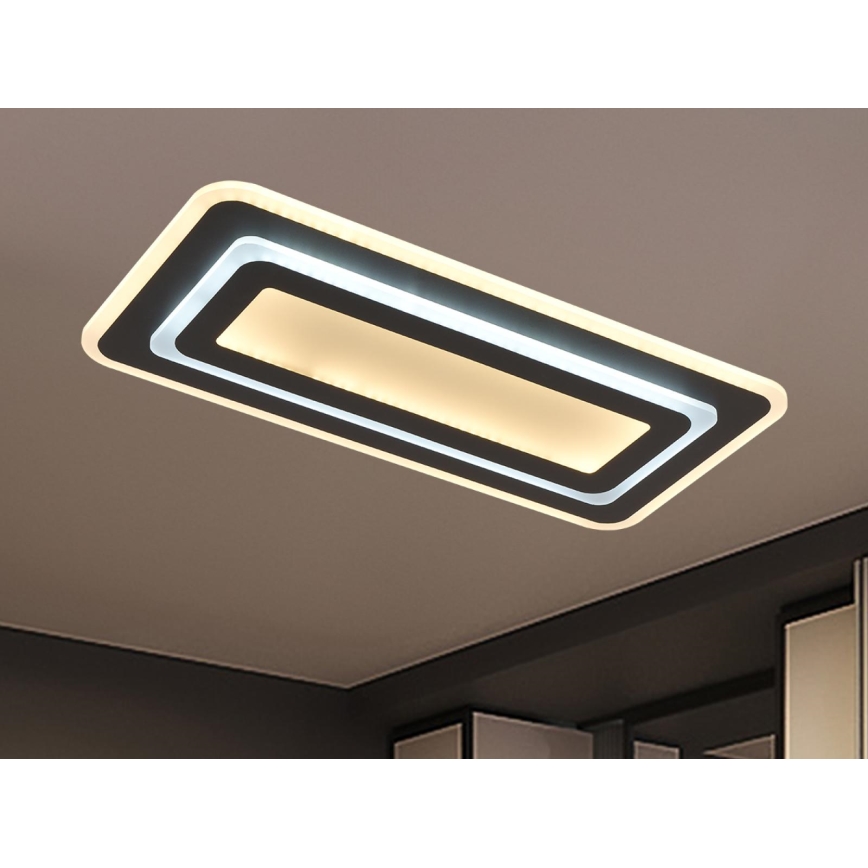 LED димируема таванна лампа LED/85W/230V 3000-6500K черна + дистанционно управление