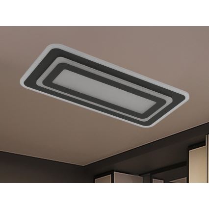 LED димируема таванна лампа LED/85W/230V 3000-6500K черна + дистанционно управление