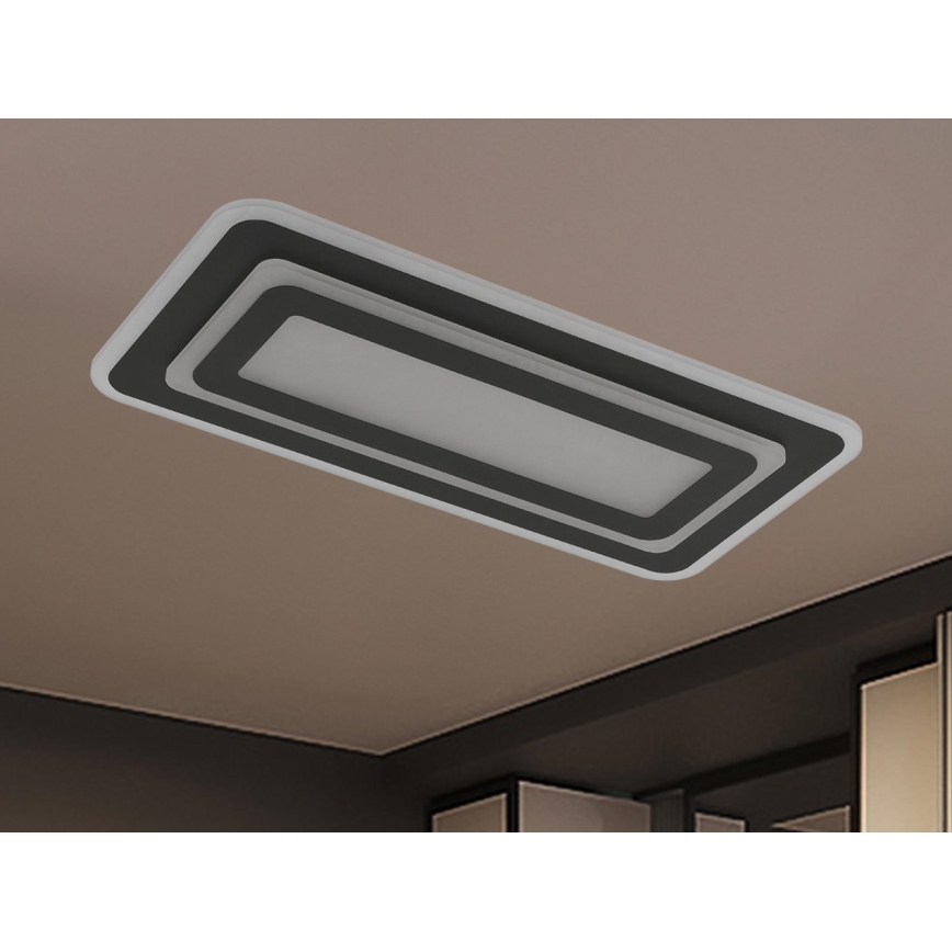 LED димируема таванна лампа LED/85W/230V 3000-6500K черна + дистанционно управление
