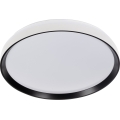 LED димируемо таванно осветително тяло LIXAN LED/65W/230V 3000-6500K Ø 48,6 см, бяло/черно + дистанционно управление
